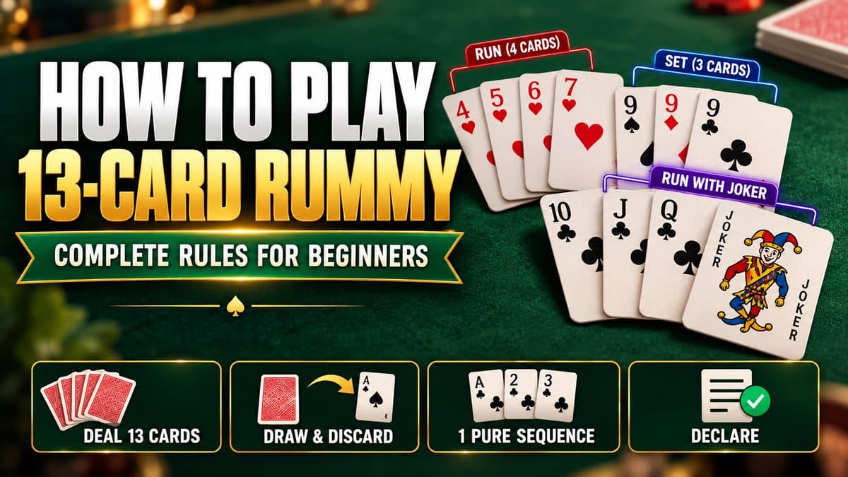 How to Play 13-Card Rummy: Complete Rules for Beginners