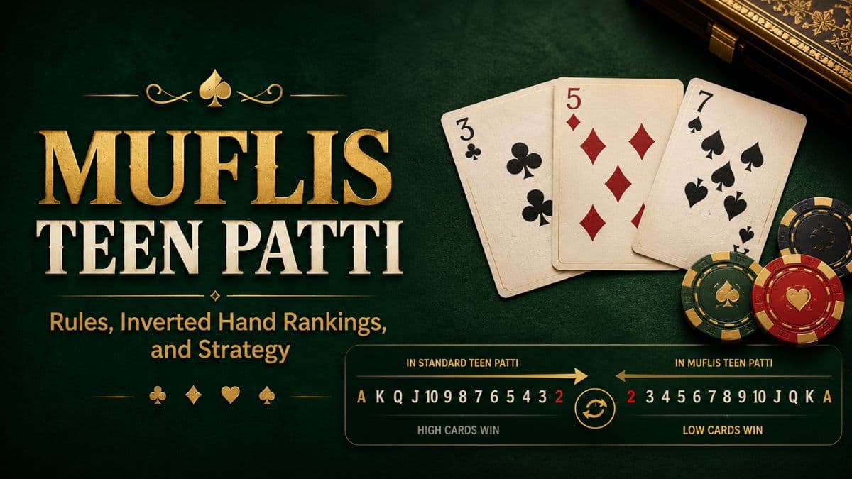 Muflis Teen Patti: Rules, Inverted Hand Rankings, and Strategy